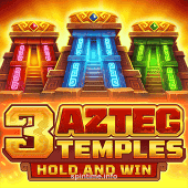 3 Aztec Temples Slot Game Visual